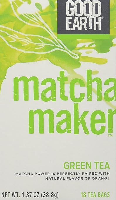 Good Earth 216930 Super Green Tea, Matcha Maker Green Tea - 18 Ct. Box