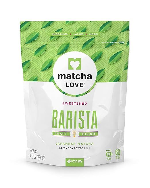 Matcha Love Green Tea Powder Packet, Sweetened, 8 Ounce